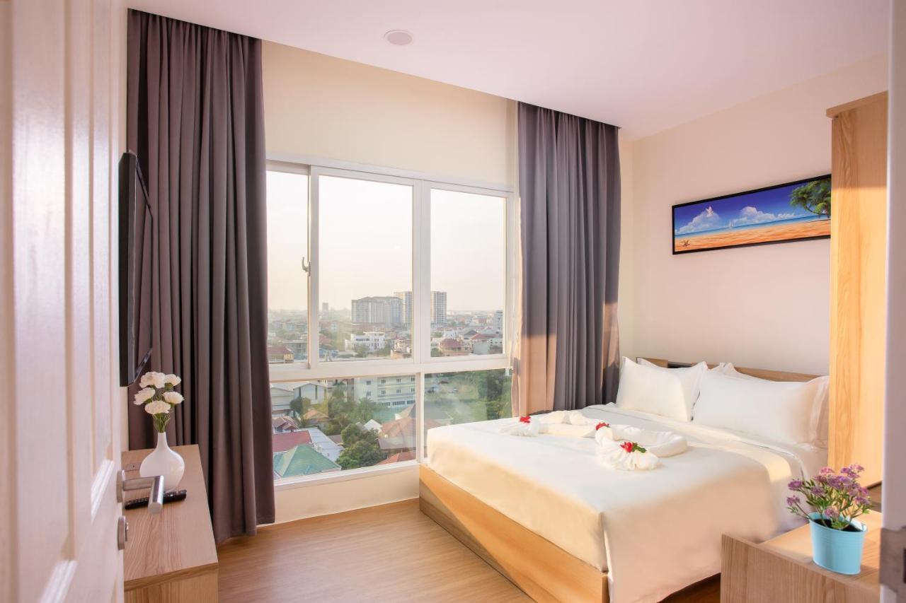 Tk View Hotel & Apartment Phnom Penh Bagian luar foto